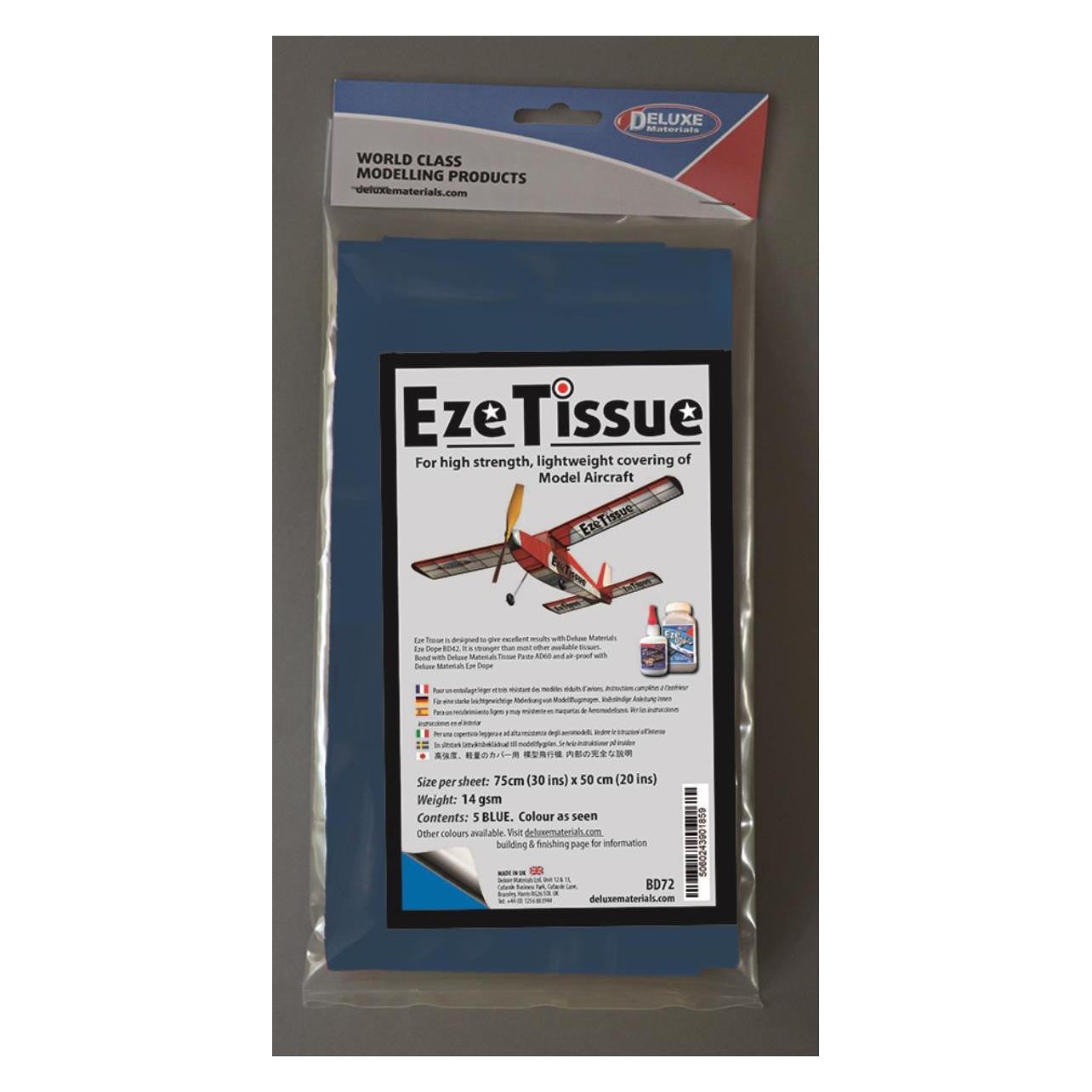 Deluxe Materials Eze Tissue (Blue) (5 sheets) (BD72)
