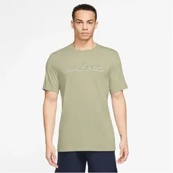 NIKE Dri-FIT Fitnessshirt Herren 371 - olive aura S