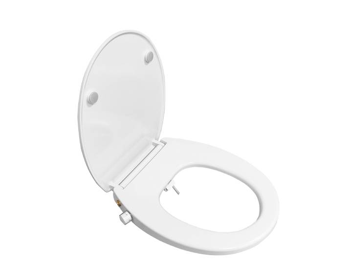 Samodra-Sièges de toilette bidet non électriques, ronds, blancs, adaptés uniquement aux toilettes européennes
