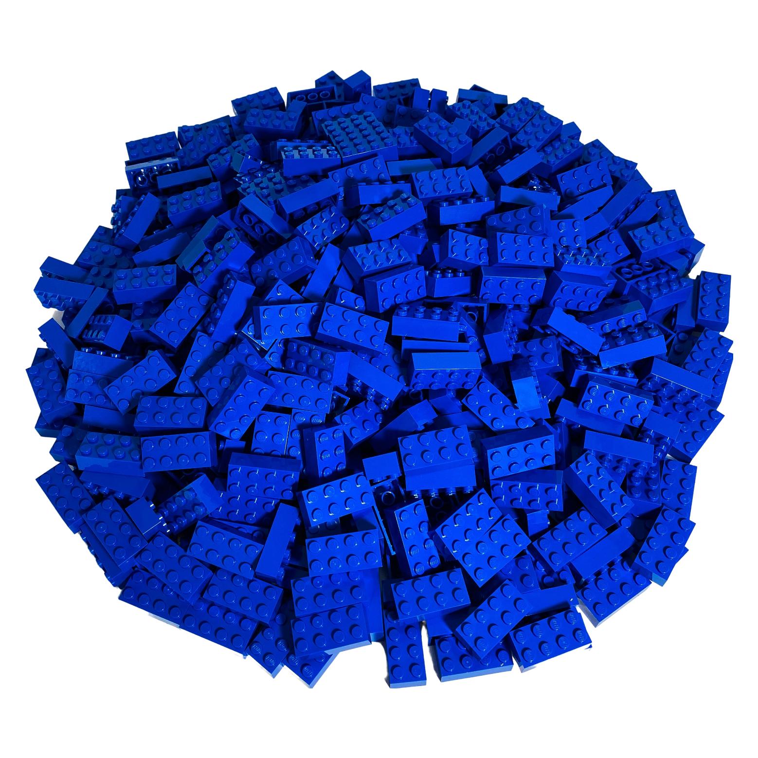 LEGO 2x4 Steine blau - Classic, Basic, City blue 3001 Menge 100 Stueck (3001, LEGO Classic) (3001)