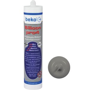 Beko Silikon pro4 Premium, betongrau, universal, Innen- und Außenbereich, 310ml
