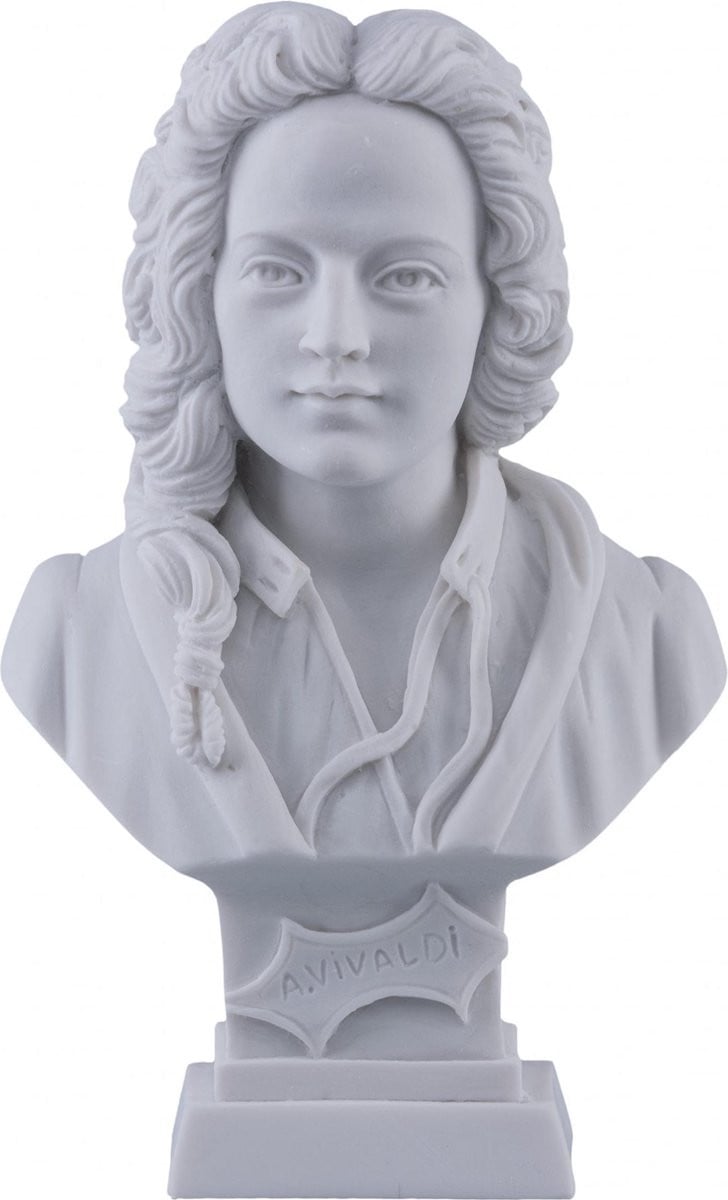Albast borstbeeld Vivaldi Music Gifts, 11 cm