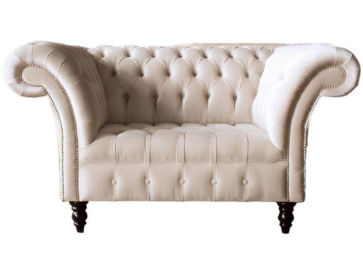 Xlmoebel Chesterfield-Sessel Chesterfield Sessel mit hochwertigem Textilbezug und Polsterung (Chesterfield Sessel - 1100), Hergestellt in Europa