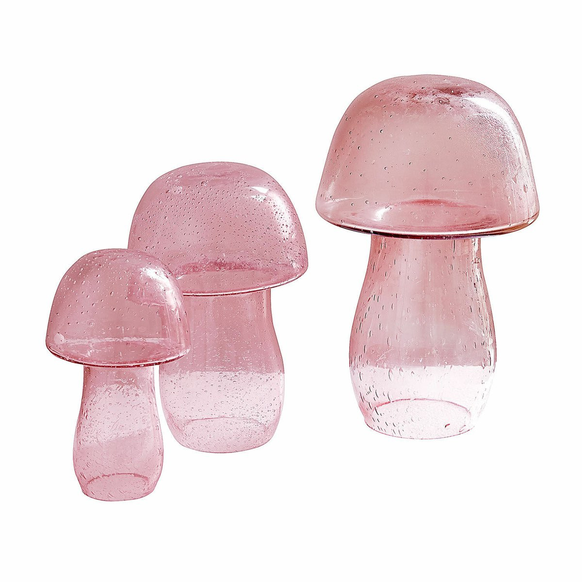 Loberon Verlière Sierpaddenstoel set van 3 roze