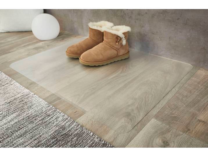 Bodenschutzmatte GOODPRODUCT Schutzmatte transparent , transparent, B:60cm H:2mm L:80cm, Polyethylenterephthalat (PET), Bodenschutzplatten, Bodenschutzmatte, Unterlage für Bürostuhl & Schuhe