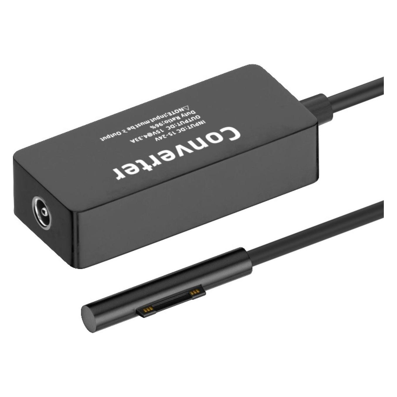 PowerGuard DC Barrel 5.5 x 2.1 mm auf Microsoft Surface Ladegerät Netzteil Adapter (65 W) (00032425)
