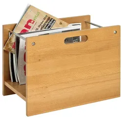 Zeitungskorb aus Buche Massivholz 40 cm breit