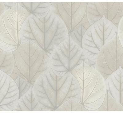 Candice Olson Leaf Concerto Grey Wallpaper