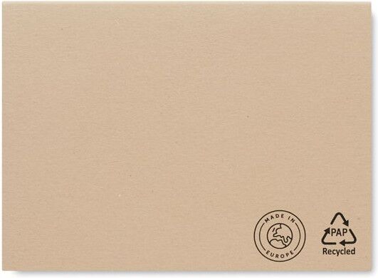 Set de Mémo en Papier Recyclé Personnalisé - MAUI beige
