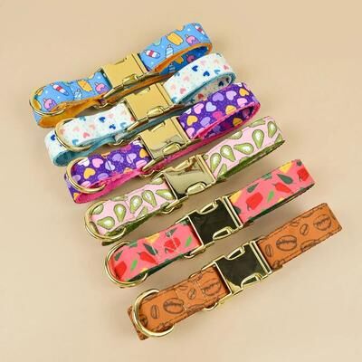 Inspired Finds LovePaws Double Sided Valentine Pet Collar For Dogs & Cats purple s