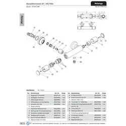 Ideal Standard Rosette mit O-Ring Melange A962077GN