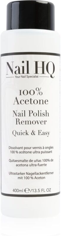 Nail HQ 100% Acetone nail polish remover 400 ml