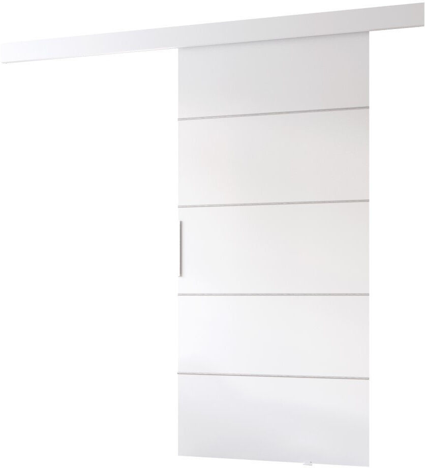 Natur Pur Redruth Sliding Door With Laminate Surface White 205cm H x 106cm W x 1.6cm D