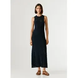 Pepe Jeans für Damen. PL9537820 Kenia Kleid navy (S), Lässig, Klassisch, Polyester, Ärmellos / Hosenträger, Marine