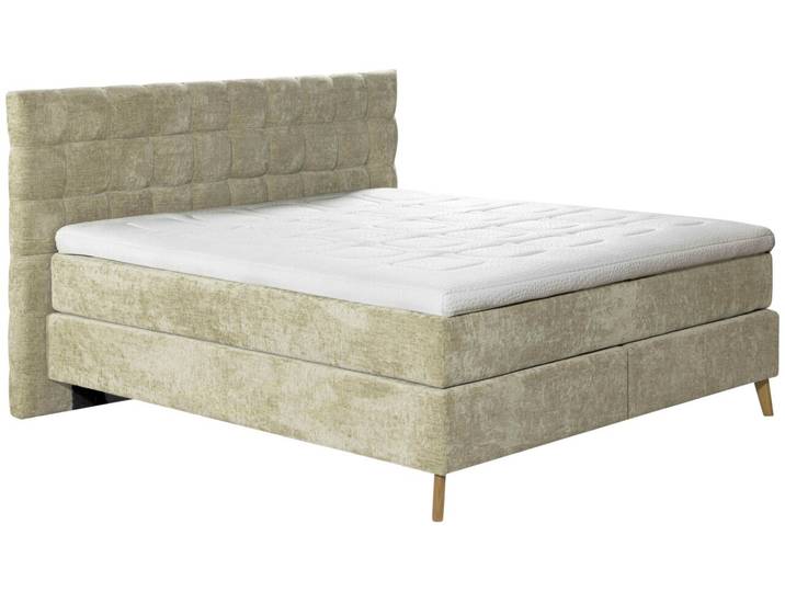 Esposa Boxspringbett TILA, Hellgrün, Stoff