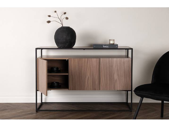 Buffet Kingsport 120 x 80 x 45cm Marron/Imitation noyer