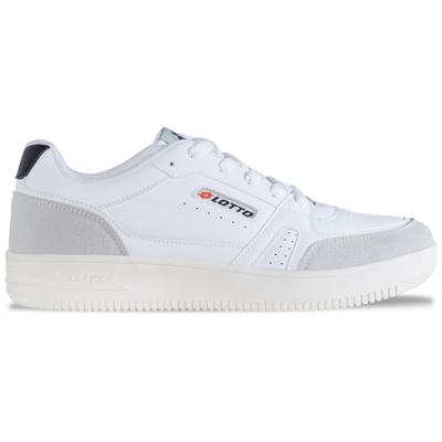 Sneaker LOTTO, Herren, Gr. 37, weiß (weiß, leuchtendesgrau), Synthetik, clean, Schuhe Sneaker, - im 80er Jahre Tennis Look