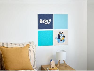Felt Right Bluey Pinboard   Sound Dampening Pinnable Tiles