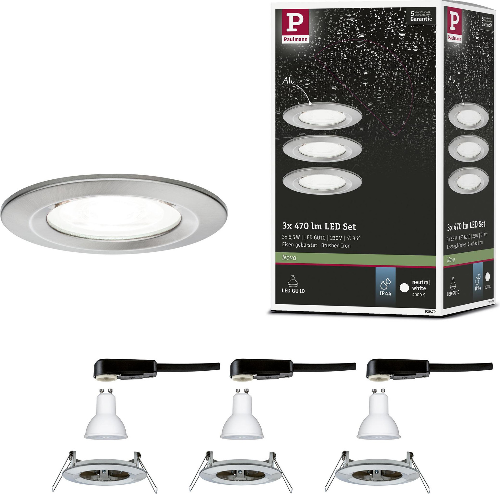 Paulmann LED inbouwspot Nova basisset