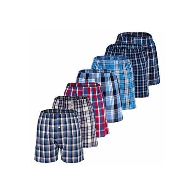 Webboxer YOURBASICS "Web-Boxershorts 7er Pack", Jungen, Gr. 188, bunt (mix2), Obermaterial: 100% Baumwolle CO., Unterhosen