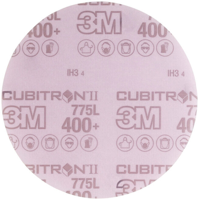 3M Disque abrasif adhésif (CER) Hookit 775L Non perforé,-⌀ 150 mm, Grain: 320 (567793 320)