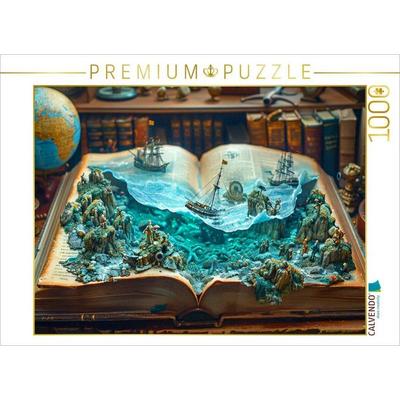 CALVENDO Puzzle Der tiefe Ozean in Büchern | 1000 Teile Lege-Größe 64x48cm Foto-Puzzle für glückliche Stunden