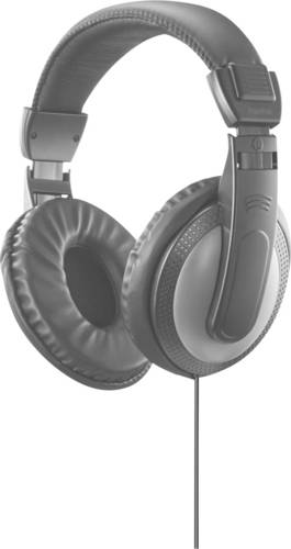 hama 00221781 Kopfhörer Shell II , Over-Ear, langes Kabel (2m), Schwarz