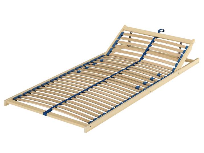 Federholzrahmen Lattenrost 90 x 200 cm Kopfteil Verstellbar