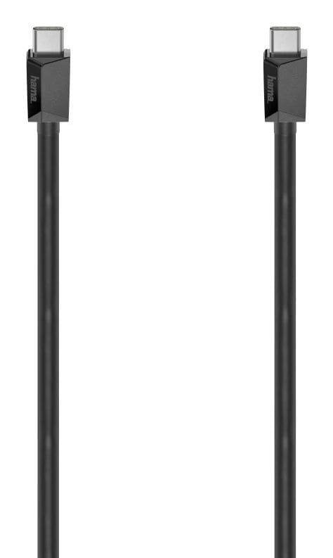 Hama 10 Gbit/s Stecker USB C auf USB C 2 m 200787 (Schwarz) 00200787