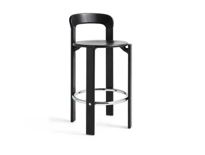 HAY Rey Low Barhocker lackiert 65 cm Deep black