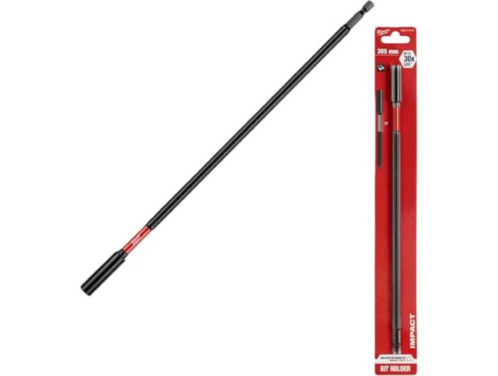 Milwaukee Magneetbithouder 1/4 inch Hex Shockwave (TM), bithouder, bitverlenging, grootte: 305 mm