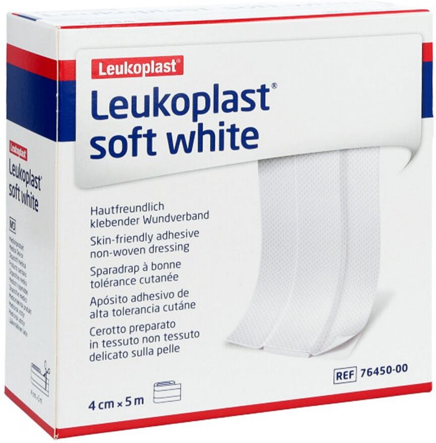 Leukoplast soft white Pflaster 4 cmx5 m Rolle