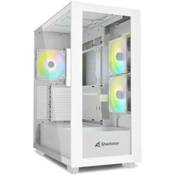 Sharkoon PC Gehäuse Rebel C60 White RGB ATX weiß