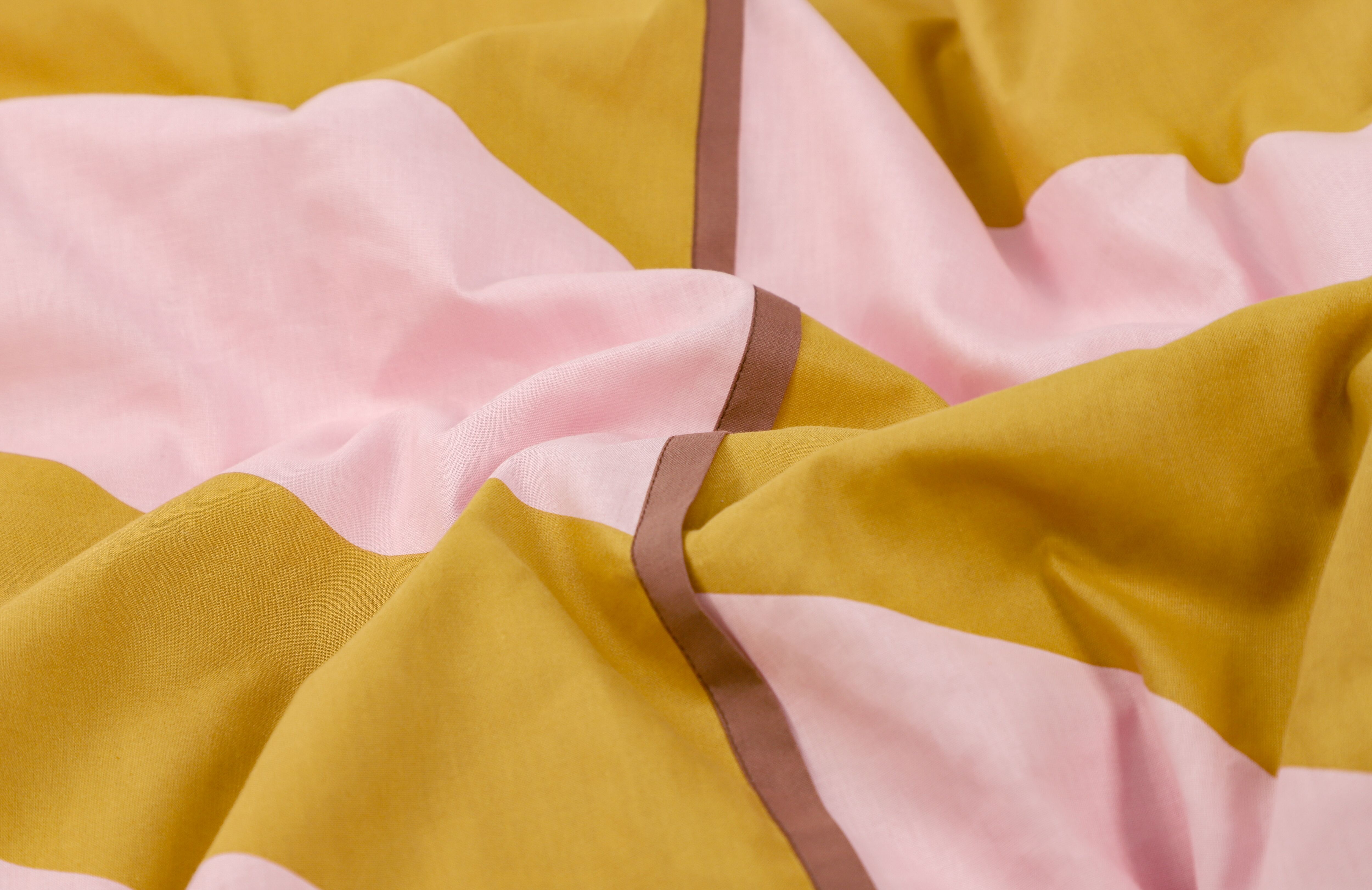 Wendebettwäsche "Junction", rosa (curry), B/L: 155cm x 220cm, 1 Stk., 1 Stk., Renforcé, B/L: 80cm x 80cm, 2, Renforcé, Obermaterial: 100% Baumwolle, SCHÖNER WOHNEN-KOLLEKTION, Bettwäsche, Wendebettwäsche, Renforcè-Bettwäsche aus 100% reiner Baumwolle curr