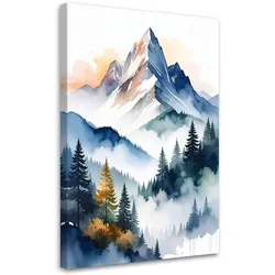 WANDBILD, Bergwaldlandschaft Natur