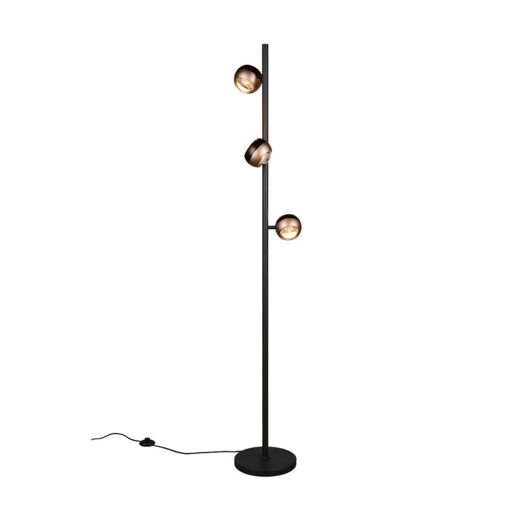 Trio Orbit Design Vloerlamp - Zwart - Metaal