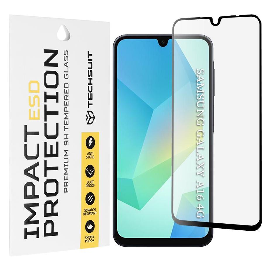 Techsuit - ESD Glass - Samsung Galaxy A16 4G / A16 5G - Black (Samsung Galaxy A16 5G, Samsung Galaxy A17) (60230363)