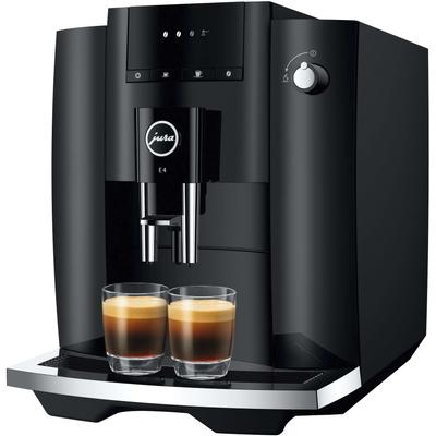 JURA Kaffeevollautomat "15433 E4 Piano White (EA)", piano schwarz, B:28cm H:34,6cm T:44,4cm, Kaffeevollautomaten, Kaffeevollautomat