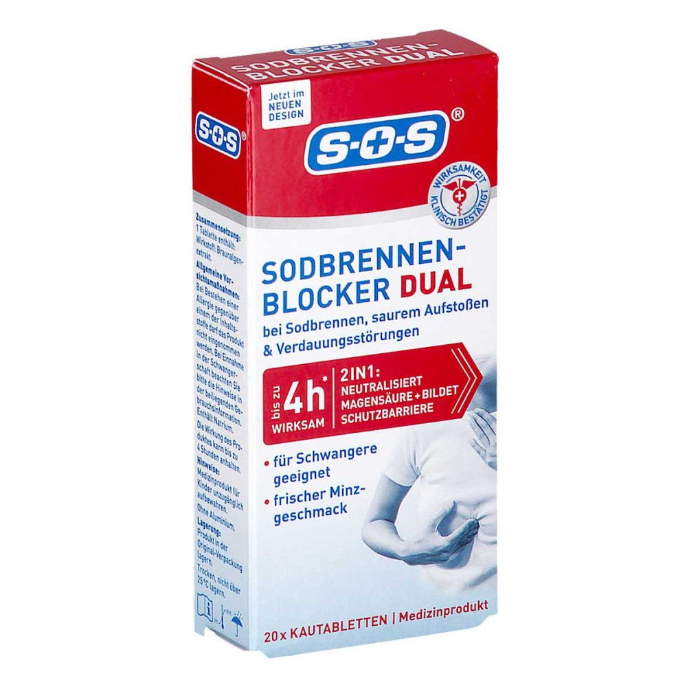 DISTRICON GmbH Sos Sodbrennen-blocker Dual Kautabletten 13725012