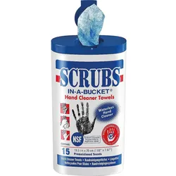 Handreinigungstücher SCRUBS, 1 Behälter ß 15 Tücher