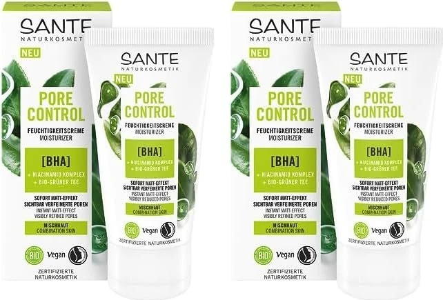 Pore Control Feuchtigkeitscre.BHA & grüner Tee Bio 50 ml Creme