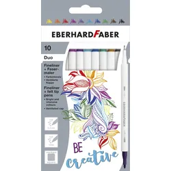 EBERHARD FABER Duo Fineliner 0.4 + 1.0 mm farbsortiert