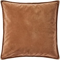 IB Laursen Kissenbezug Velour quadratisch, 52 x 52 cm, camel