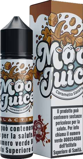 Galactika Caramello Salato Moo Juice Liquido Shot 20ml Milkshake