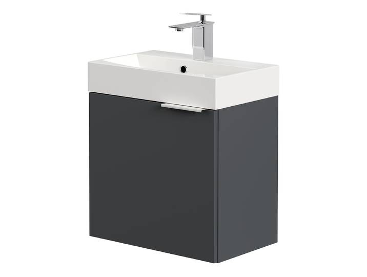 Lave mains invité Cubi 50cm Gris/Graphite