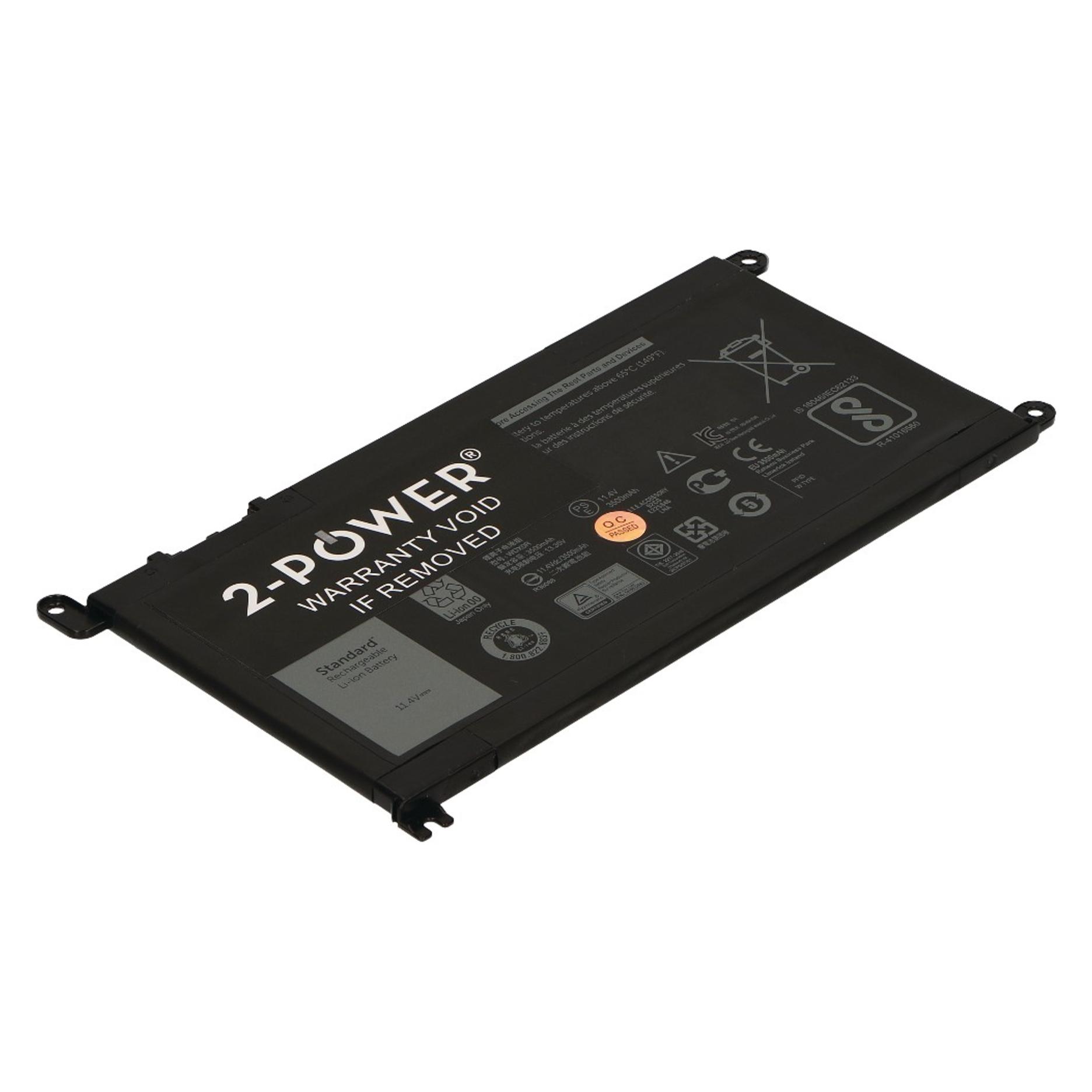 2-Power Main Battery Pack 11.4V 3500mAh (3 Zellen, 3400 mAh) (CBP3593A)