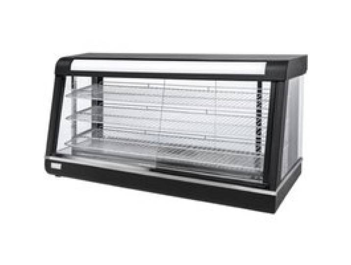 Vitrine chauffante professionnelle - 1200 mm - 3 niveaux - 2000 W - Service avant/arrière