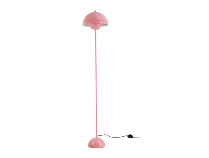 Lampadaire forme champignon métal rose, H160 cm