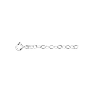 Kettenverlängerung AMOR "Classics", silber (silberfarben), Schmuck-Wechselteile, DamenB:3mm L:5cm, Silber, B:3mm L:5cm