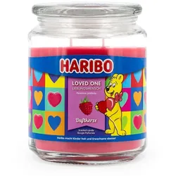 Haribo Duftkerze TM Pink,Rot,Transparent